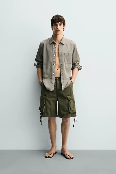 RELAXED FIT CARGO SHORTS