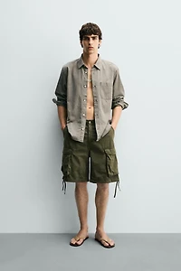 RELAXED FIT CARGO SHORTS