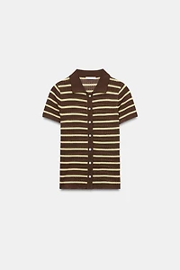 TOP RAYURES COL POLO