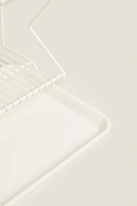 METAL DISH RACK WITH TRAY