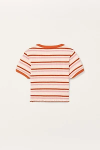 LIMITED EDITION STRIPED CROP TOP