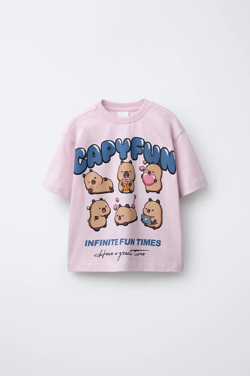 CAPYBARA CAPYFUN © PRINTED T-SHIRT