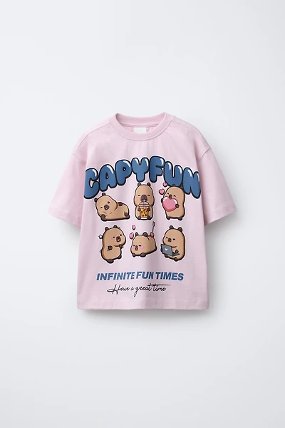 CAPYBARA CAPYFUN © PRINTED T-SHIRT
