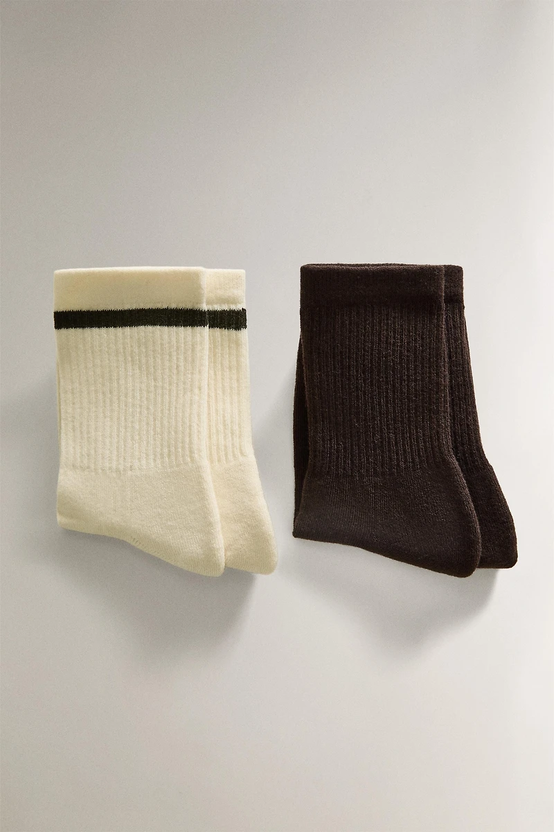 COTTON SOCKS SET (SET OF 2)