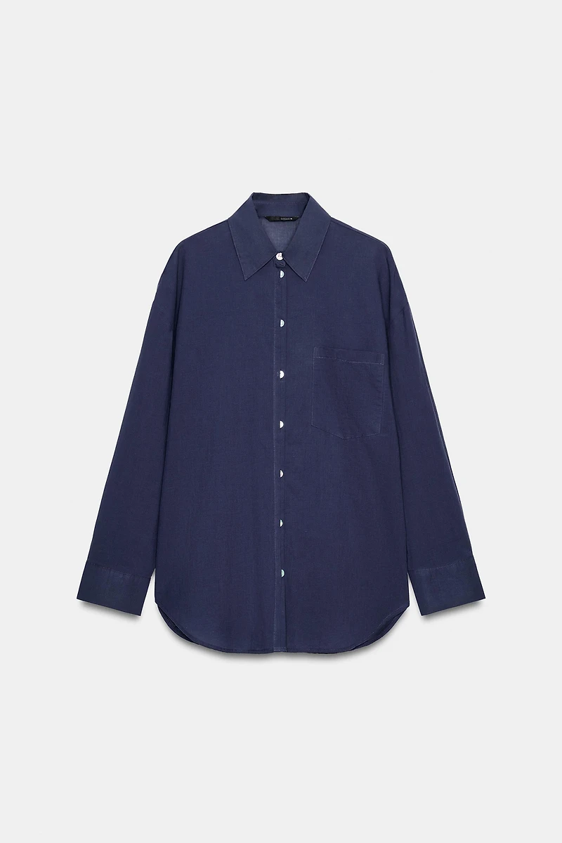 CHEMISE OVERSIZE EN COTON