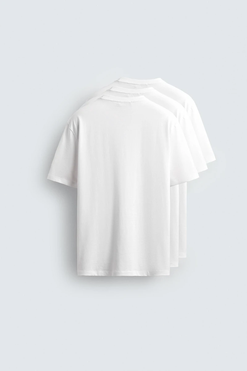 LOT DE 3 T-SHIRTS BASIC MEDIUM WEIGHT