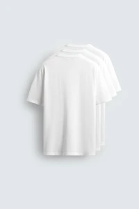 LOT DE 3 T-SHIRTS BASIC MEDIUM WEIGHT