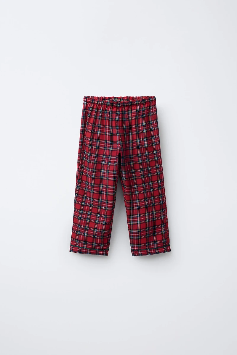 6- ANS/ PYJAMA À CARREAUX EN FLANELLE