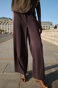 WIDE LEG SEAM PANTS