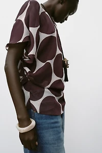 SHEER POLKA DOT TOP