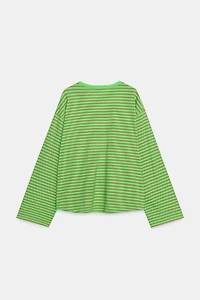 LONG SLEEVE STRIPED T-SHIRT