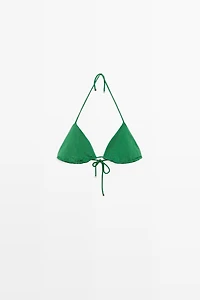 Haut de bikini triangle brillant