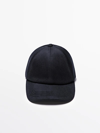 Casquette en laine mélangée