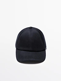 Casquette en laine mélangée