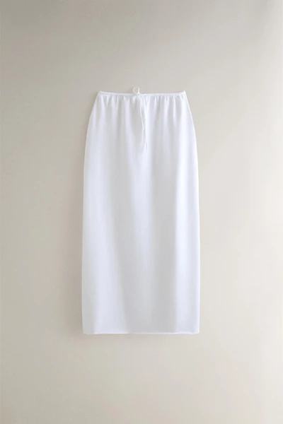 COTTON MIDI SKIRT