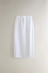 COTTON MIDI SKIRT