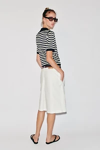STRIPED SHORT SLEEVE KNIT POLO