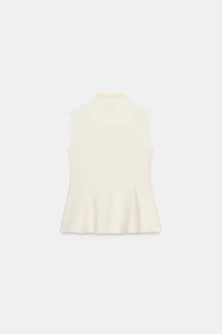KNIT PEPLUM TOP