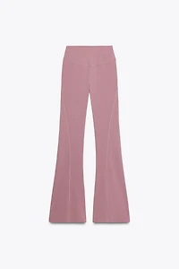 PANTALON FLARE SANS COUTURE EN POLYAMIDE