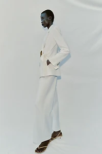 PANTALON DROIT TAILLE HAUTE