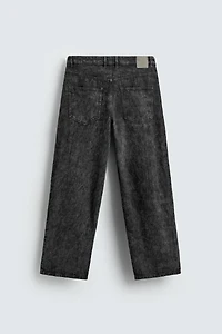PANTALON COUPE BAGGY IMPRIMÉ DÉLAVÉ