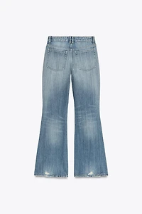 TRF LOW RISE FLARE JEANS