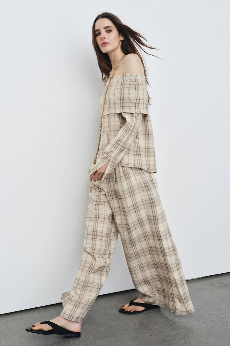 PLAID PANTS ZW COLLECTION
