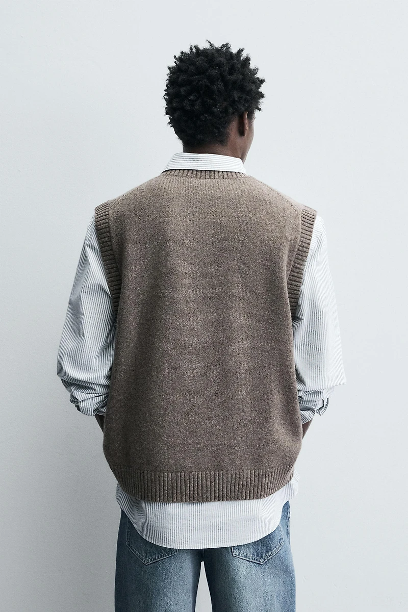 WOOL KNIT VEST