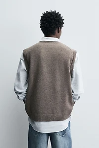 WOOL KNIT VEST