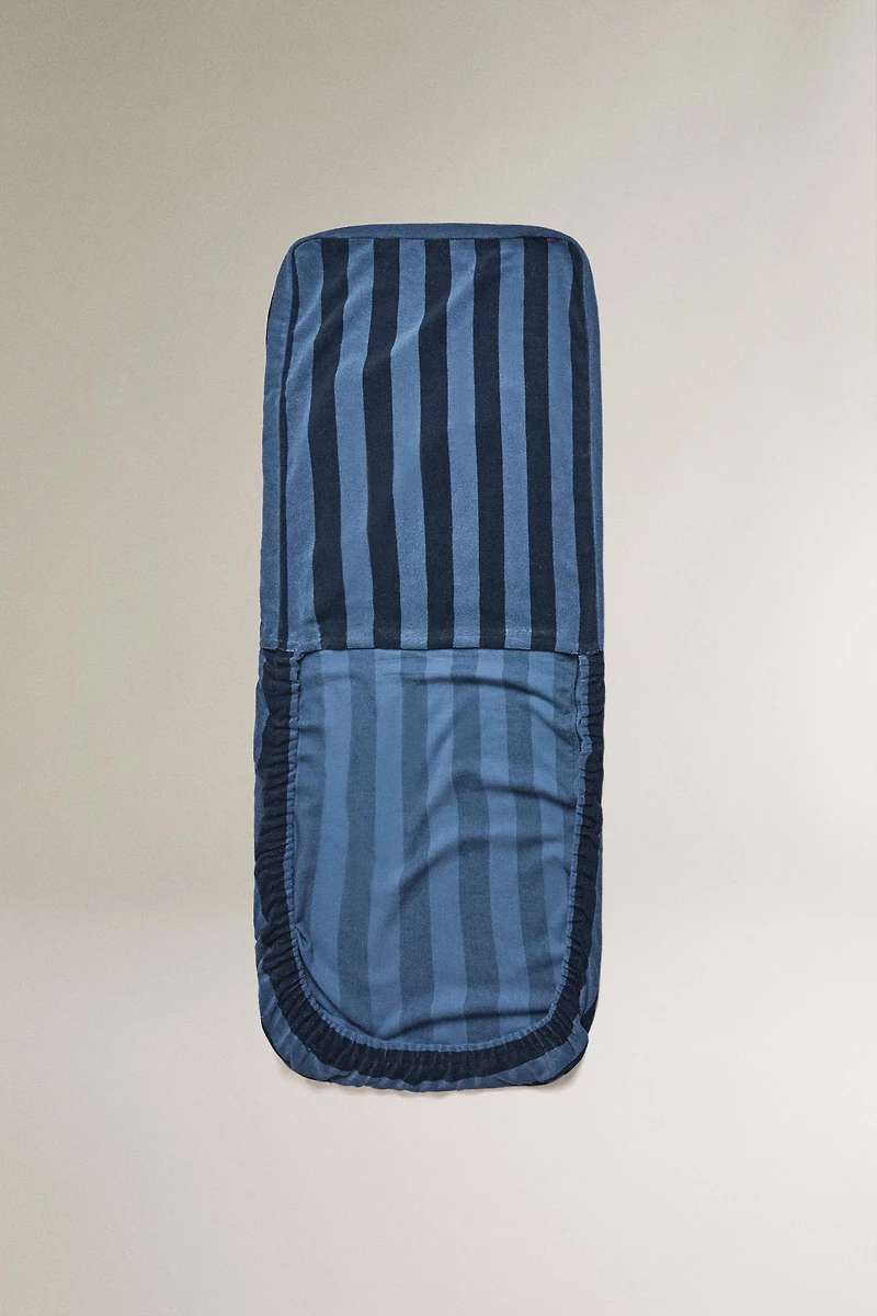 STRIPED BEACH LOUNGER COVER