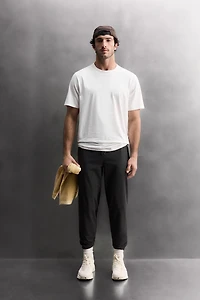 COTTON BLEND TECHNICAL T-SHIRT