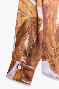 CHEMISE SATINÉE IMPRIMÉE
