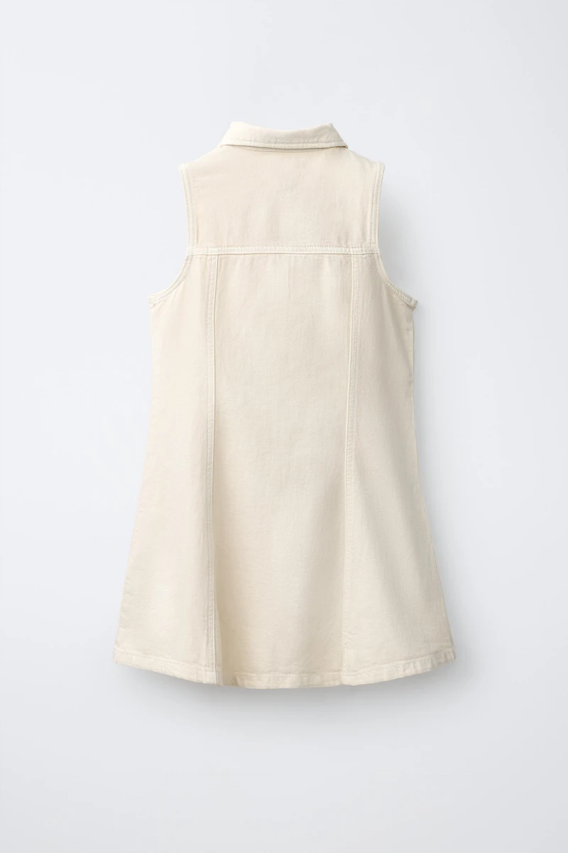 BUTTON-UP DENIM DRESS