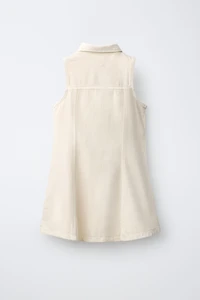 BUTTON-UP DENIM DRESS