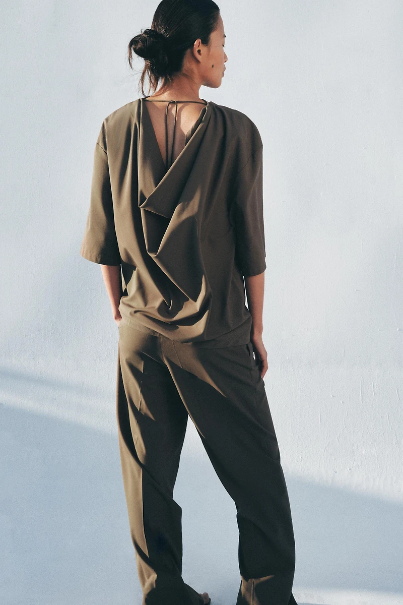 ZW COLLECTION FLOWY SHORT SLEEVE TOP