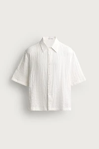 CHEMISE TEXTURÉE COUPE DÉCONTRACTÉE