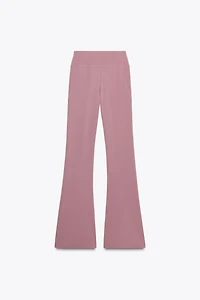 PANTALON FLARE SANS COUTURE EN POLYAMIDE