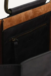 LEATHER STUDDED CITY BAG LIMITED EDITION