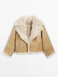 Short lambskin coat - STUDIO