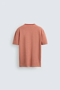 T-SHIRT EN MAILLE RAYÉ REGULAR FIT