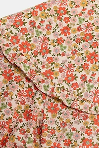 CHEMISE À IMPRIMÉ FLEURI ET COL CLAUDINE