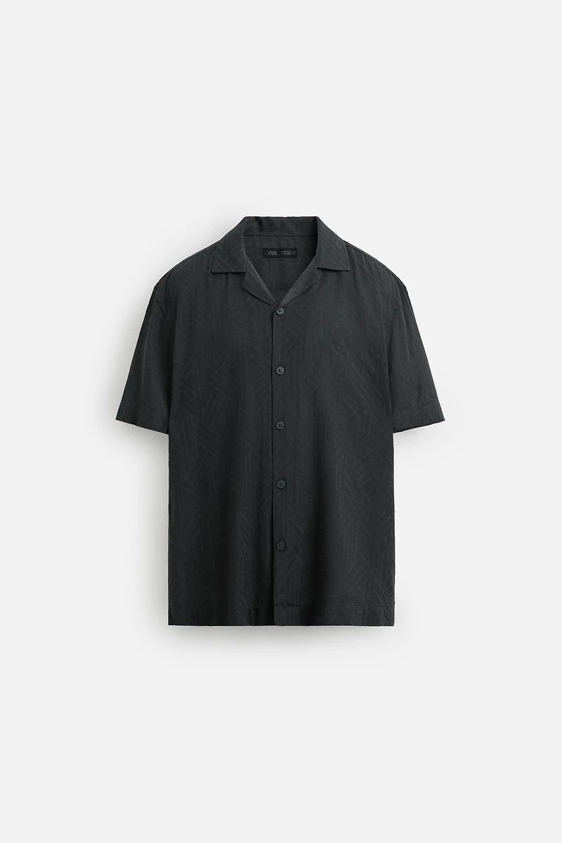 GEOMETRIC JACQUARD SHIRT