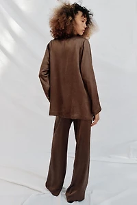 FLOWY WRINKLED EFFECT BLAZER