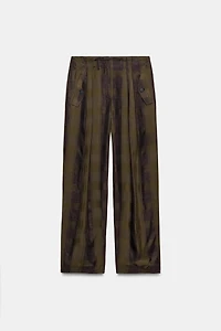 ZW COLLECTION FLOWY PLAID PANTS