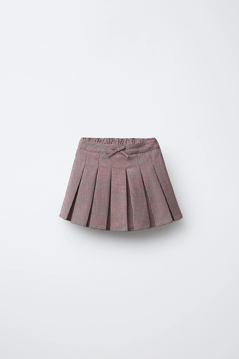 JUPE-SHORT BERMUDA À CARREAUX