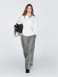 Chemise ample en popeline 100 % coton