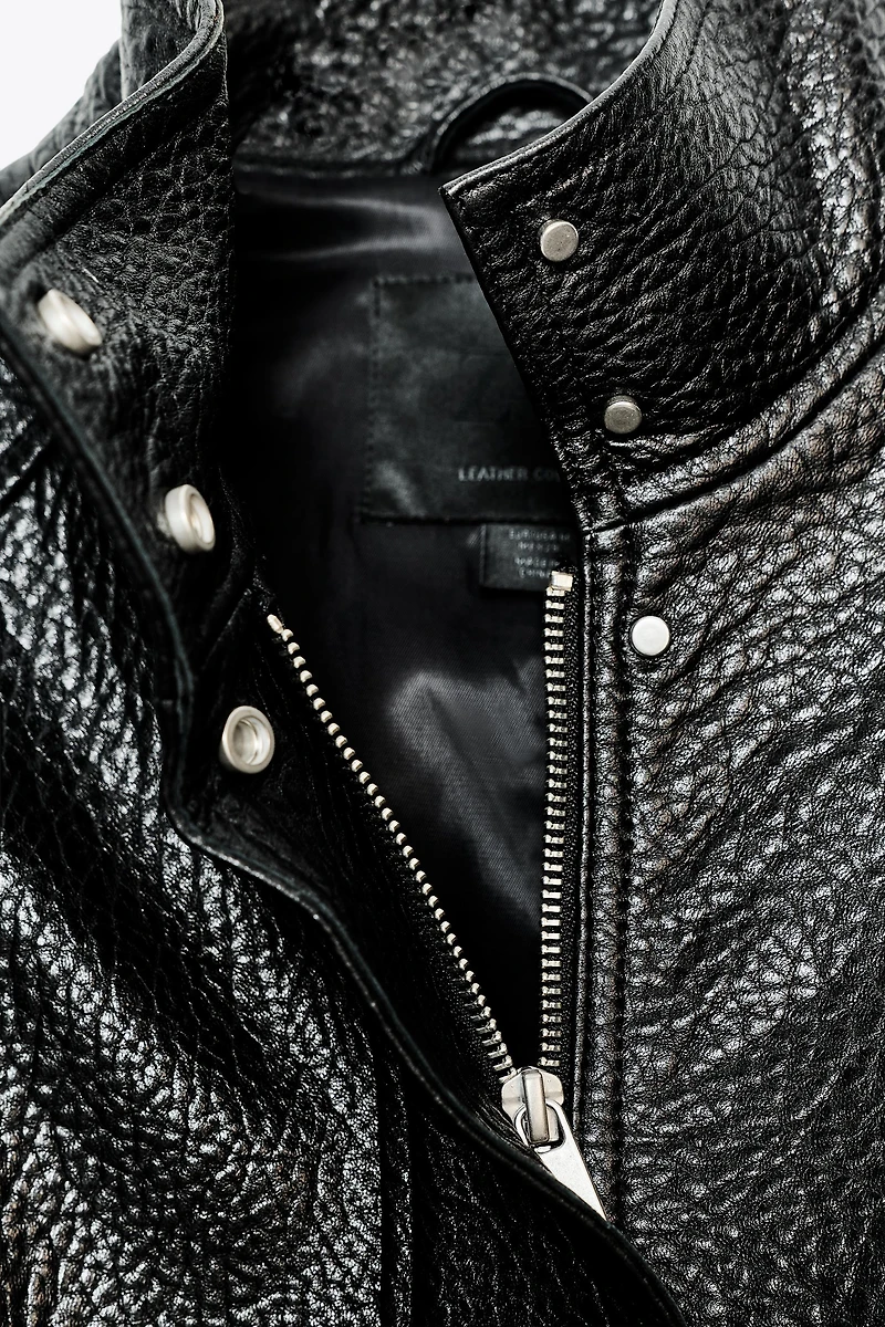 LEATHER BOMBER JACKET ZW COLLECTION LIMITED EDITION