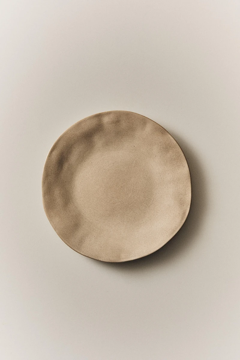 IRREGULAR STONEWARE DESSERT PLATE