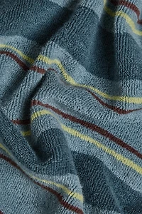 KIDS' STRIPED COTTON BEACH TOWEL