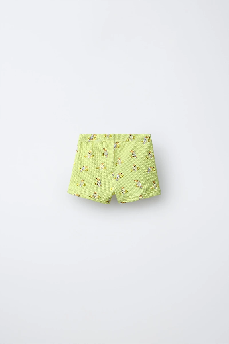 1-6 ANS/ SHORT DE BAIN BÓXER À TOUCANS